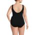 Women's Plus Size Side Tie Wrap One Piece Swimsuit, Back