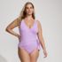 Women's Plus Size Side Tie Wrap One Piece Swimsuit, Front