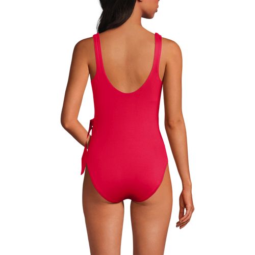 Women's Side Tie Wrap One Piece Swimsuit - image 4