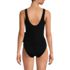 Women's Petite Side Tie Wrap One Piece Swimsuit, Back