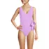 Women's Side Tie Wrap One Piece Swimsuit, Front