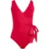 Women's Side Tie Wrap One Piece Swimsuit, Front