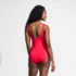 Women's Side Tie Wrap One Piece Swimsuit, Back