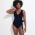Women's Side Tie Wrap One Piece Swimsuit, Front