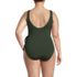 Women's Plus Size Side Tie Wrap One Piece Swimsuit, Back
