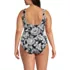 Women's Plus Size Side Tie Wrap One Piece Swimsuit, Back