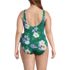 Women's Plus Size Side Tie Wrap One Piece Swimsuit, Back