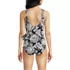 Women's Side Tie Wrap One Piece Swimsuit, Back