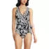 Women's Side Tie Wrap One Piece Swimsuit, Front