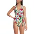 Women's Side Tie Wrap One Piece Swimsuit, Front