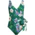 Women's Side Tie Wrap One Piece Swimsuit, Front