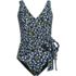 Women's Side Tie Wrap One Piece Swimsuit, Front