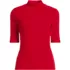Women's Wide Rib Mock Turtleneck, Front