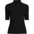 Women's Plus Size Wide Rib Mock Turtleneck, Front