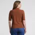Women's Wide Rib Mock Turtleneck, Back