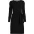 Women's Boatneck Long Sleeve Tie Waist Dress, Front