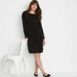 Women's Boatneck Long Sleeve Tie Waist Dress, alternative image