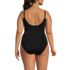 Women's Plus Size Tugless Thin Strap One Piece Swimsuit, Back