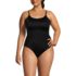Women's Plus Size Tugless Thin Strap One Piece Swimsuit, Front