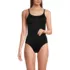 Women's Tugless Thin Strap One Piece Swimsuit, Front