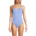 Women's Tugless Thin Strap One Piece Swimsuit, Front