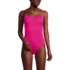 Women's Tugless Thin Strap One Piece Swimsuit, Front
