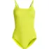 Women's Tugless Thin Strap One Piece Swimsuit, Front