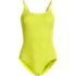 Women's Tugless Thin Strap One Piece Swimsuit, Front