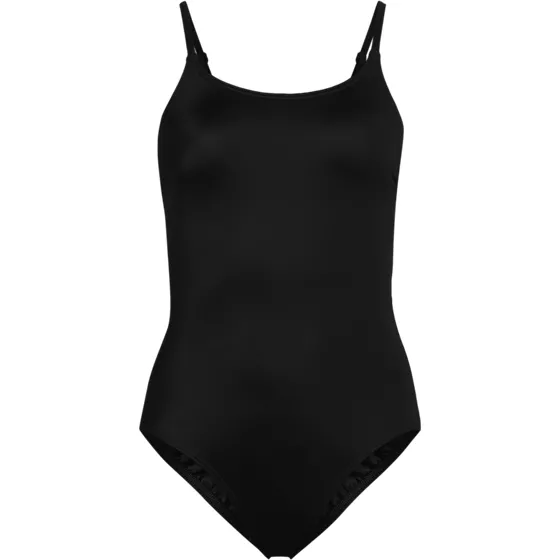 Women's Long Torso Tugless Thin Strap One Piece Swimsuit - primary