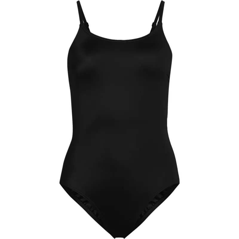 Women's Plus Size Tugless Thin Strap One Piece Swimsuit, Front
