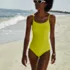 Women's Tugless Thin Strap One Piece Swimsuit, alternative image