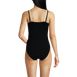 Women's Chlorine Resistant Reversible V-Neck Ultra High Leg Strappy One Piece Swimsuit, Back