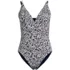 Women's Reversible V-neck Ultra High Leg Strappy One Piece Swimsuit, alternative image
