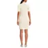 Women's Knit Rib Mock Neck Dress, Back