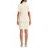 Women's Knit Rib Mock Neck Dress, Back