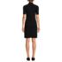 Women's Knit Rib Mock Neck Dress, Back