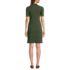Women's Knit Rib Mock Neck Dress, Back