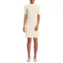 Women's Knit Rib Mock Neck Dress, Front