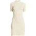 Women's Knit Rib Mock Neck Dress, Front