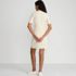 Women's Knit Rib Mock Neck Dress, Back