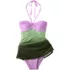 Women's Ruched Multi-Way Mini Swim Dress Swimsuit, alternative image