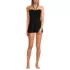 Women's Ruched Multi-Way Mini Swim Dress Swimsuit, Front
