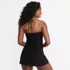 Women's Ruched Multi-Way Mini Swim Dress Swimsuit, Back