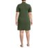 Women's Plus Size Knit Rib Mock Neck Dress, Back