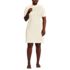Women's Plus Size Knit Rib Mock Neck Dress, Front