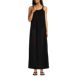 Women's Cotton Gauze Scoop Neck Swim Cover-up Maxi Dress, Front