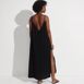 Women's Cotton Gauze Scoop Neck Swim Cover-up Maxi Dress, Back