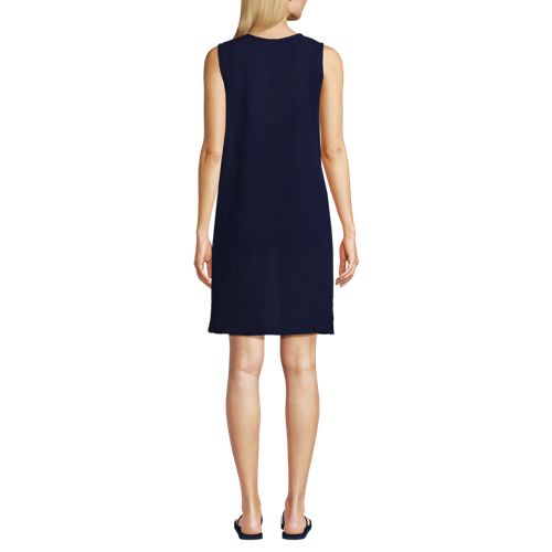 Women's Cotton Gauze Swim Cover-up Dress - image 2