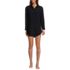 Women's Cotton Gauze Button Down Swim Cover-up Shirt Dress, Front