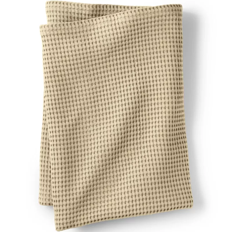 Organic Cotton Waffle Bed Blanket, Front